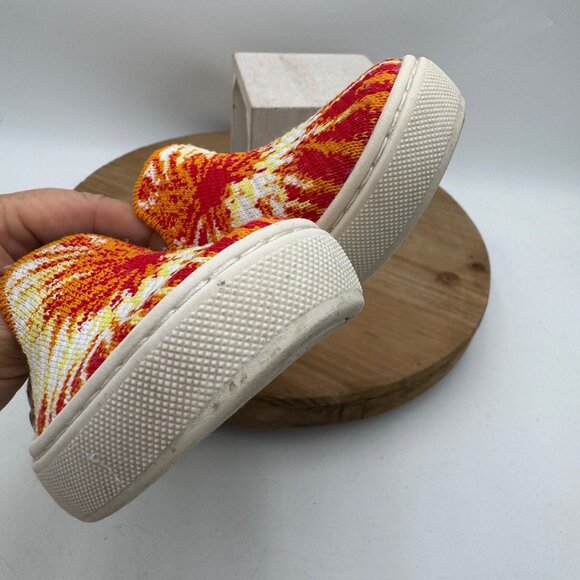 Rothys the Loafer Girls Flats Tangerine Sunburst Youth Sz  11 Shoes - Picture 6 of 9